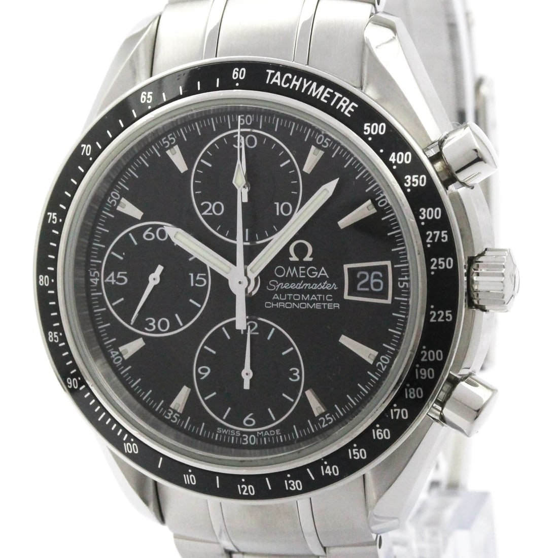 OMEGA Speedmaster Date Steel Automatic Mens Watch 3210.50 Polished (1 of 10)