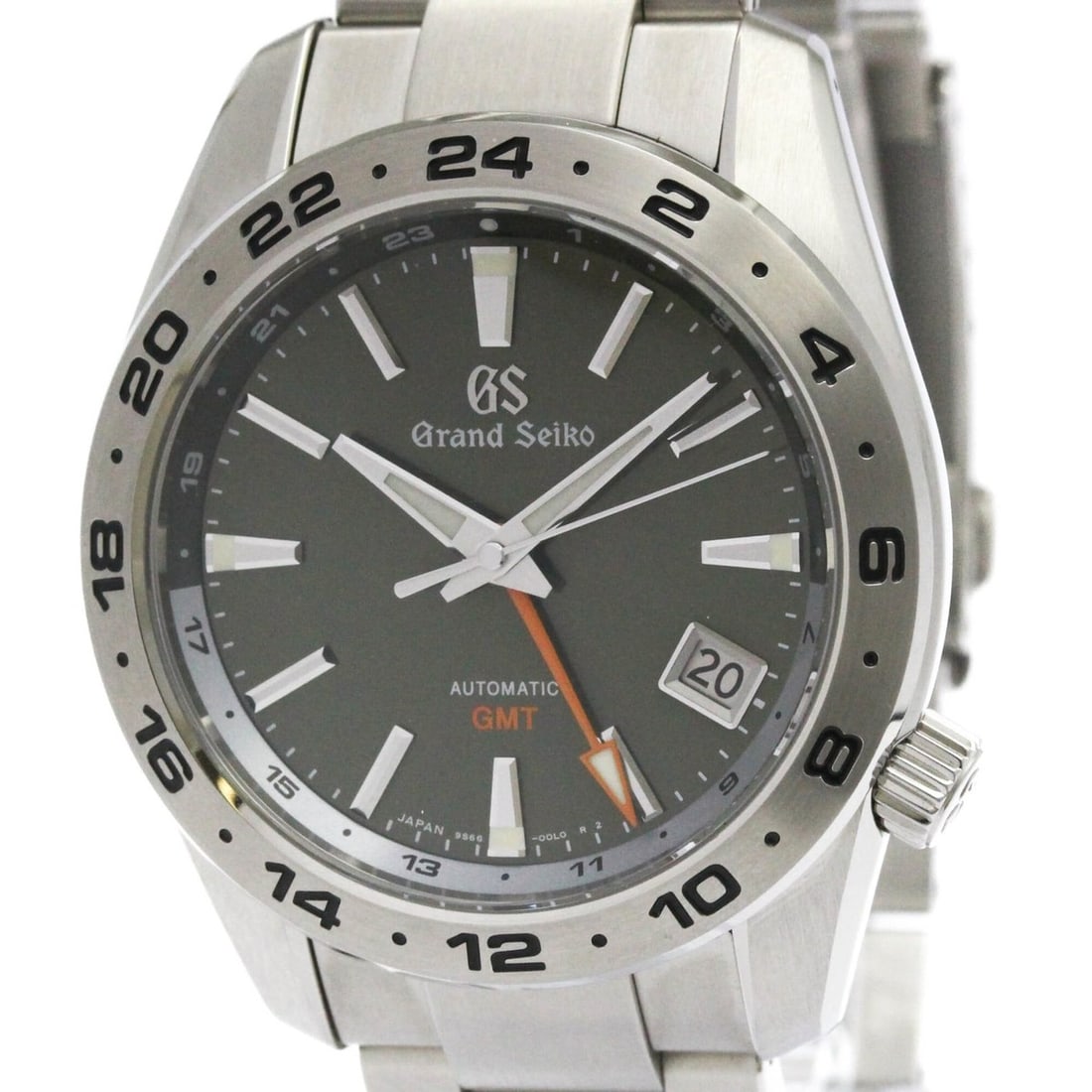 GRAND SEIKO Sports Collection Mechanical GMT Watch SBGM247(9S66-00J0) Mint Con: --- Catalog ---Category: SizeCase Diameter: 40mm / 1.57''Category: DesignType: WristwatchStyle: Dress/FormalGender: MenColor (Dial): GreenMaterial (Band): Stainless steelMaterial (Case): Stainless ste