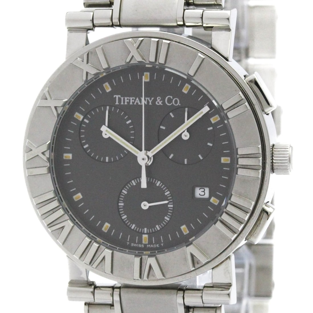 TIFFANY Atlas Chronograph Quartz Watch Z0002.32.10A11A00A Polished (1 of 9)