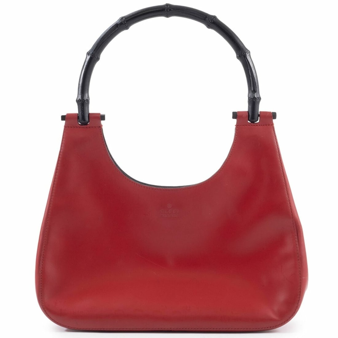 Gucci Old Bamboo Handbag 001 3761 Leather Red (1 of 20)