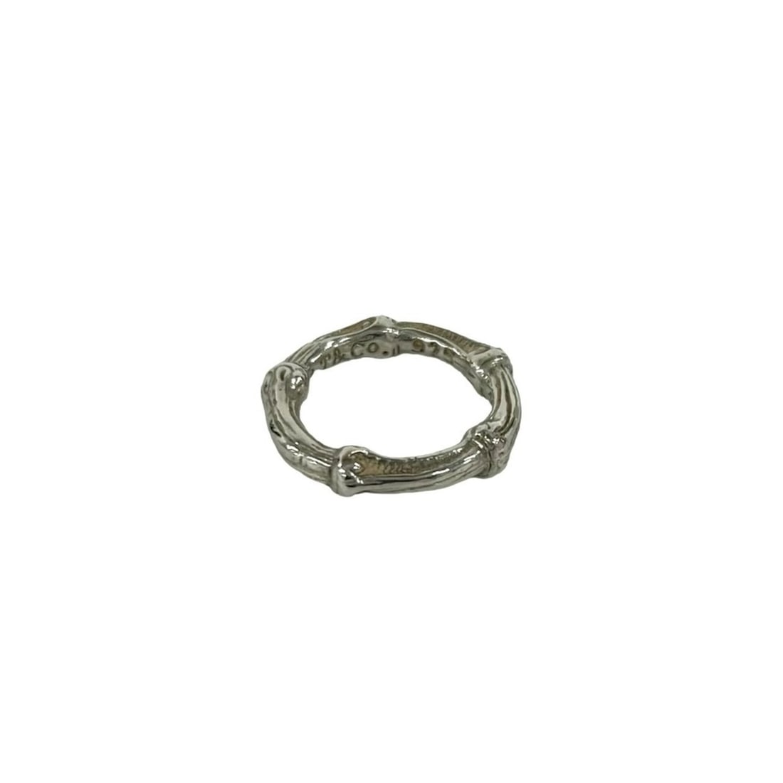 TIFFANY&Co. Tiffany Bamboo Sterling Silver 925 Ring, Women's Accessory, Silver, 00581 (1 of 12)