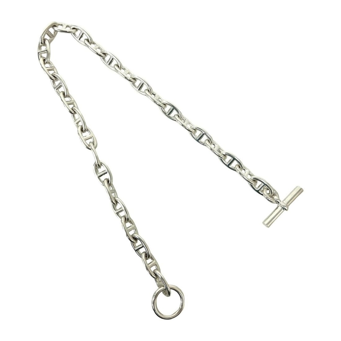 HERMES Chaine d'Ancre GM 29-link Sterling Silver 925 Chain Necklace Accessory 33509 (1 of 12)
