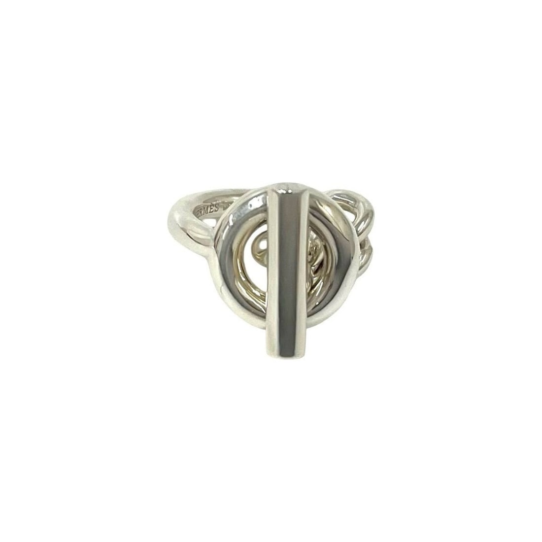 HERMES Croisette Sterling Silver 925 Ring, Women's Accessory, Silver, Item Number 29441 (1 of 7)
