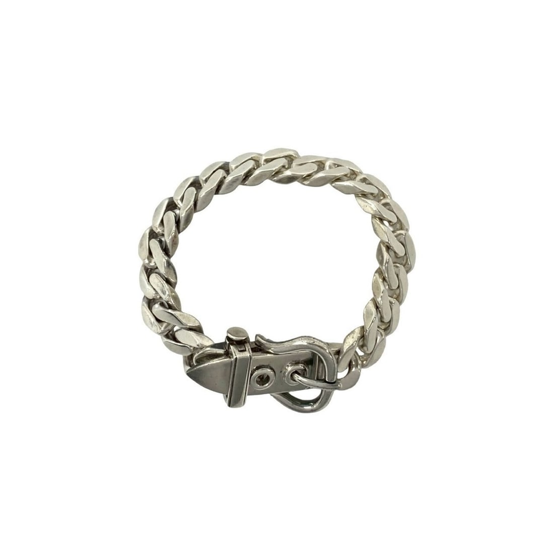 HERMES Boucles Sellier GM Sterling Silver 925 Bracelet Bangle Accessory 32759: --- Catalog ---Category: SizeLength: 23cm / 9.05''Category: DesignType: Charm braceletColor: SilverGender: WomenMaterial: Silver 925Category: GeneralBrand: Hermes--- Item List ---Section: ConditionRan