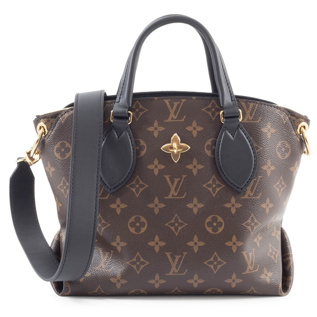 Louis Vuitton Flower Zipped Tote PM Bag Noir Monogram M44351 (1 of 20)
