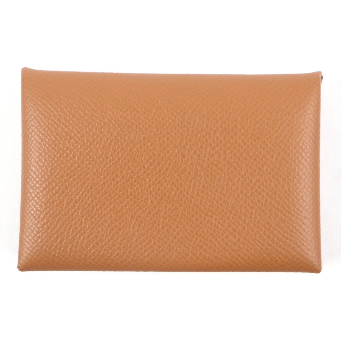 HERMES Calvi Veau Epsom Leather Business Card Holder/Card Case/Wallet/Coin Purse, Gold, Z Stamp, Box (1 of 8)