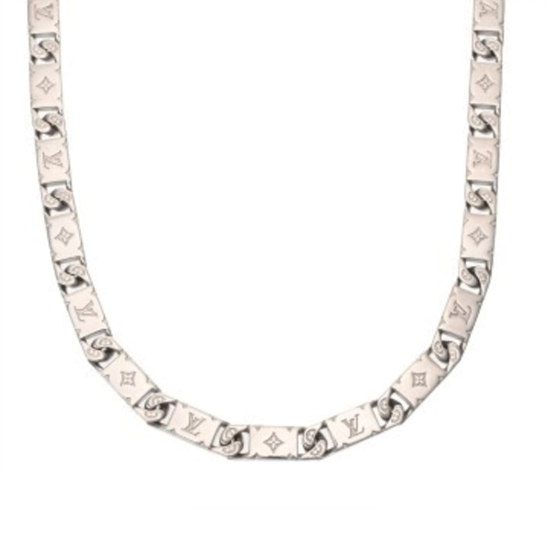 LOUIS VUITTON Louis Vuitton Monogram Tie Up M00919 Men's SV Necklace B Rank Used Ginzo (1 of 15)