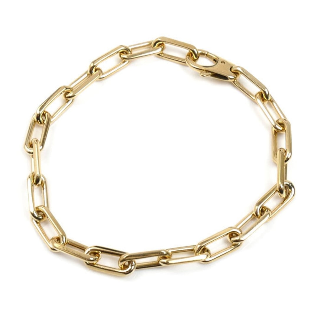 CARTIER Cartier 18K Yellow Gold Santos Medium Bracelet 20.0g 20cm Men's/Women's (1 of 12)