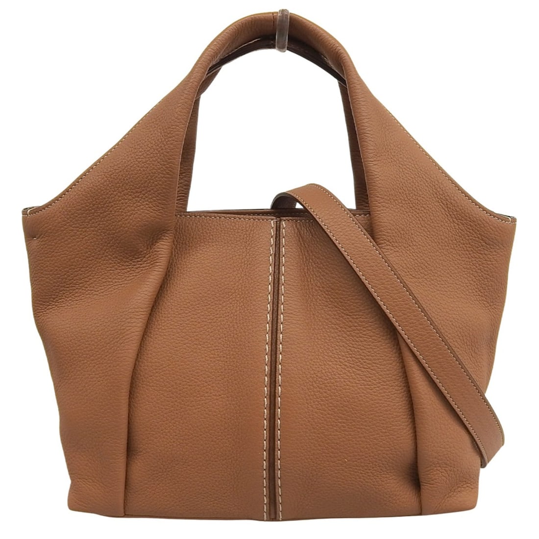 TOD'S SHOPPING BAG SMALL Leather Handbag for Women, Brown. (1 of 14)