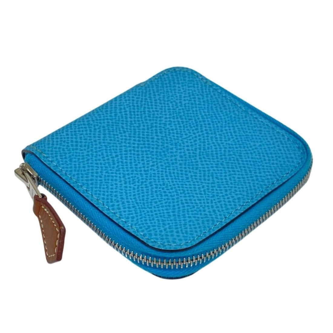 HERMES Azap Mini Silk In Veau Epsom Wallet/Coin Purse, Blue Nord, Blue, B Stamp, Women's: --- Catalog ---Category: SizeSize (HxWxD): 8cm x 8cm x 1.5cm / 3.14'' x 3.14'' x 0.59''Category: DesignType: Coin purse/coin caseColor: BlueGender: WomenMaterial: Epsom leather Category: GeneralBrand:
