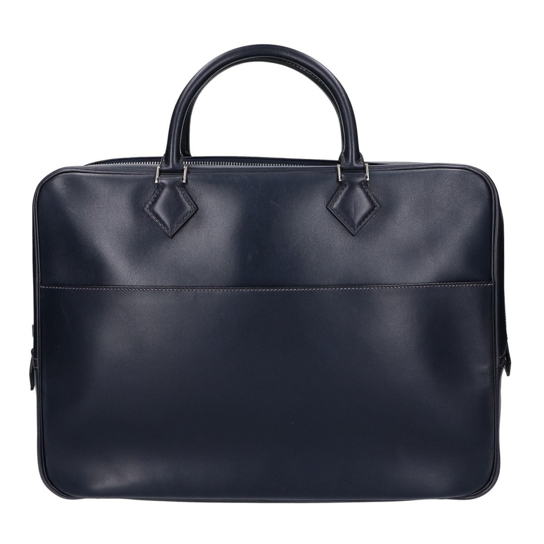 HERMES Plume Dog 38 Business Bag Briefcase (G stamp) Blue Indigo Men's (1 of 20)