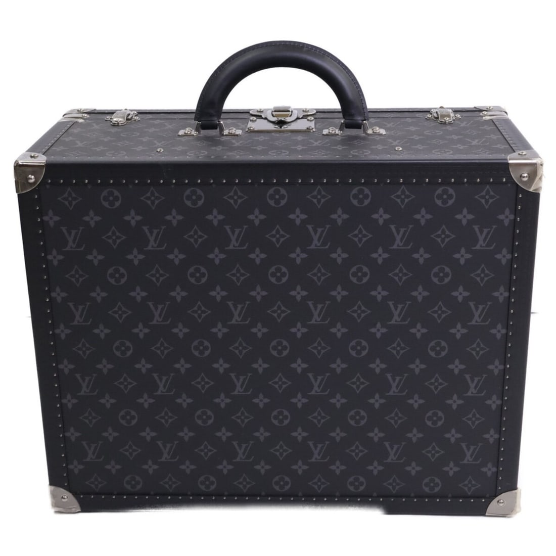 LOUIS VUITTON Louis Vuitton Special Order Monogram Eclipse Cotoville 50 Trunk Case Suitcase Men's (1 of 12)