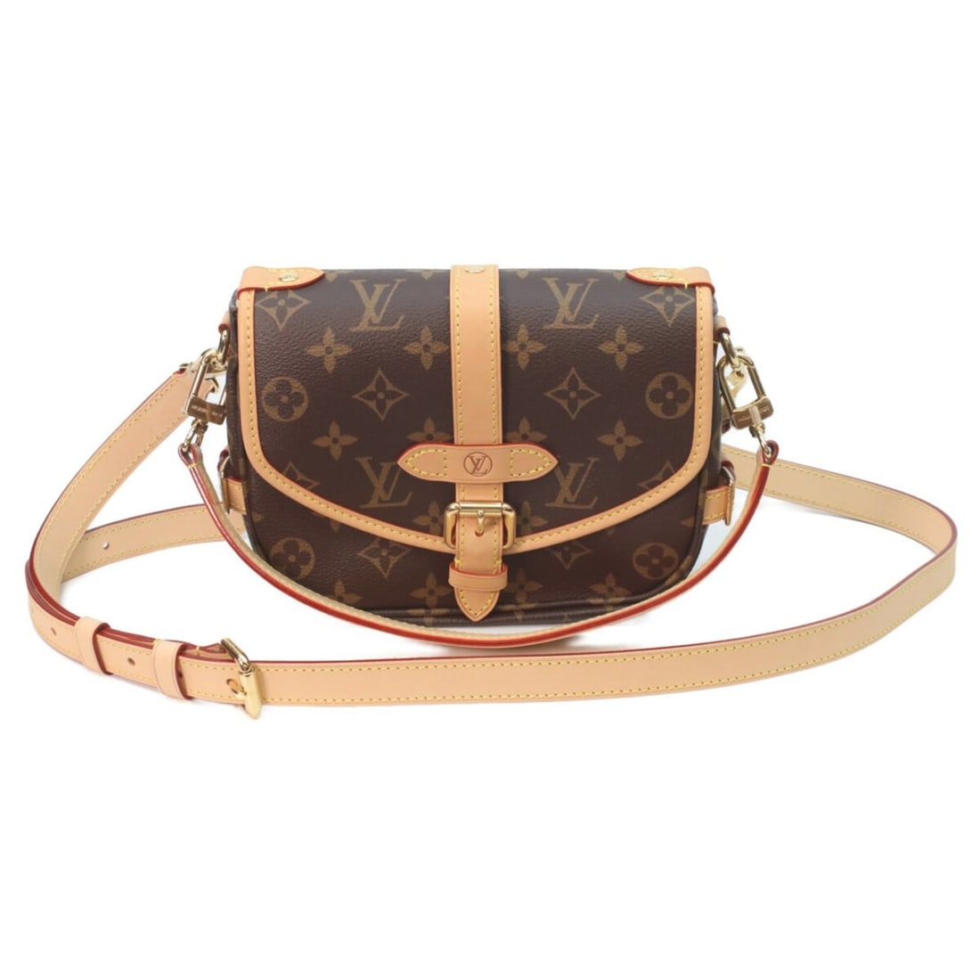 LOUIS VUITTON M46740 Monogram Saumur BB Shoulder Bag, Brown, Women's, RFID (IC) (1 of 13)