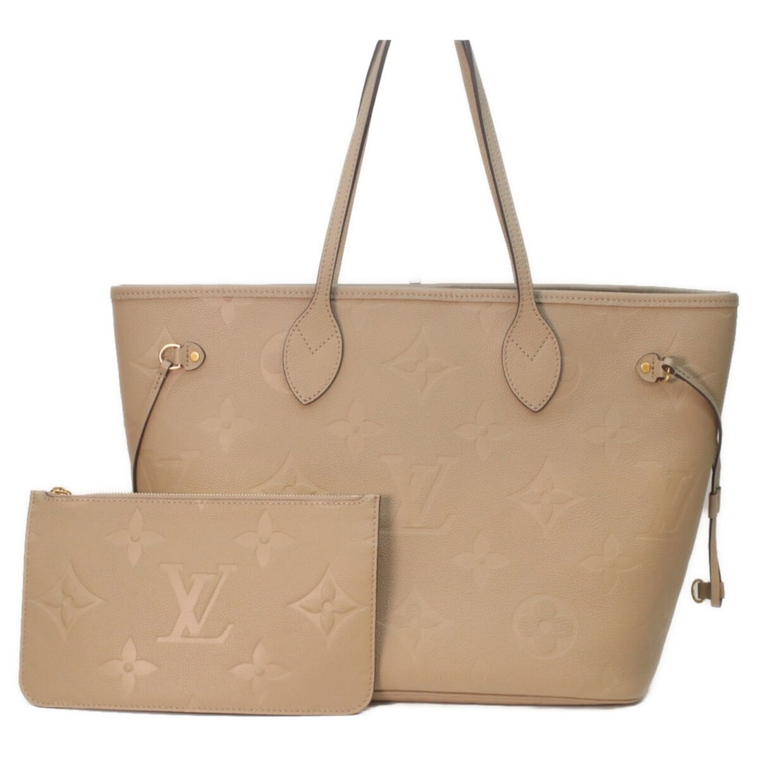 LOUIS VUITTON M45686 Empreinte Turtletrell Neverfull MM Tote Bag (Greige) Women's RFID (IC) (1 of 11)