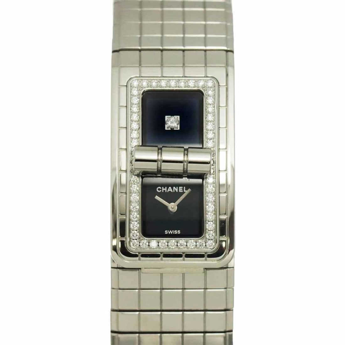 Chanel Code CoCo H5145 Diamond Women's Watch Black Quartz (1 of 10)