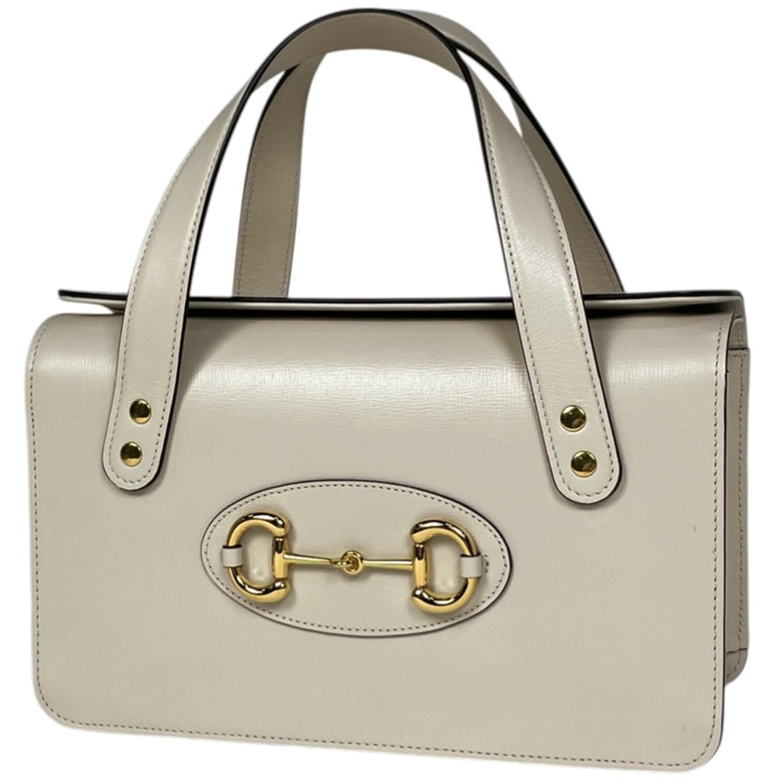 Gucci Horsebit 1955 Small Top Handle Bag, Handbag, Leather, Ivory, 627323, Women's: --- Catalog ---Category: SizeSize (HxWxD): 17cm x 27cm x 10cm / 6.69'' x 10.62'' x 3.93''Category: DesignType: HandbagColor: IvoryGender: WomenClosure: OpenMaterial: Leather Outer Pocket: Open pocket 
