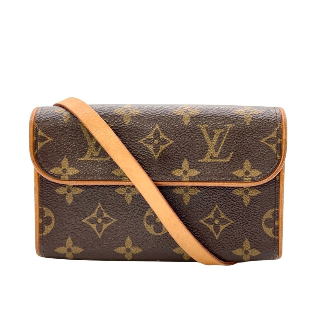 Louis Vuitton Pochette Florentine Body Bag, Monogram Canvas, M51855 Brown, FL0073 Waist Bag (1 of 19)