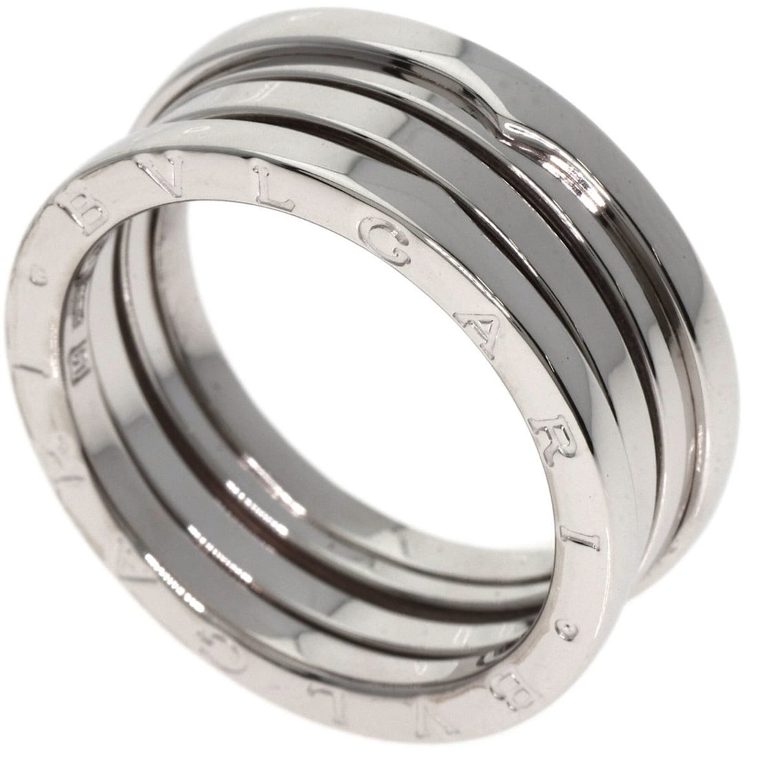 Bvlgari Bulgari B-zero1 3-band ring #61, 18K white gold, unisex. (1 of 8)