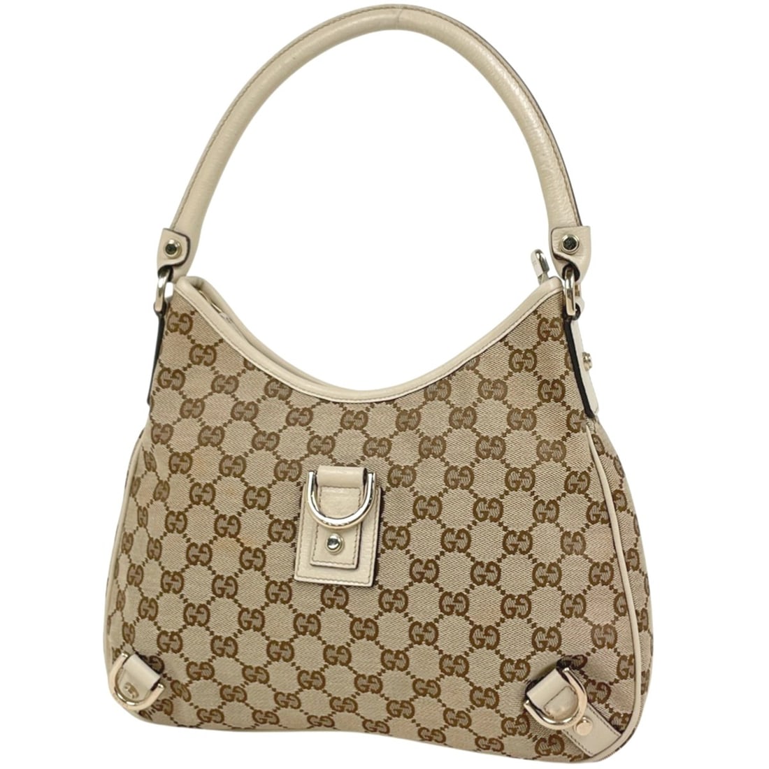Gucci GG pattern shoulder bag, Abby, one-shoulder handbag, canvas, beige/ivory, 130738, women's. (1 of 8)