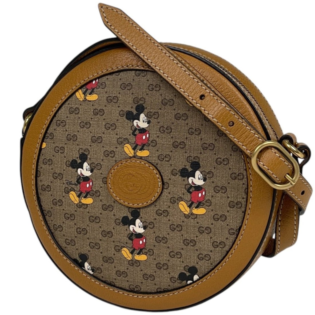 Gucci GG pattern shoulder bag, Mini Supreme, Mickey Mouse, Disney collaboration Brown, 603938, (1 of 9)