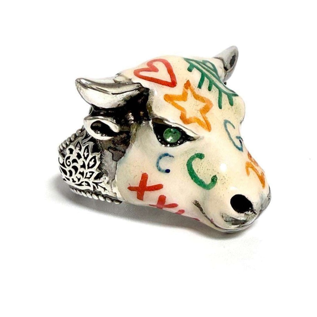 Gucci Men's Anger Forest Bull's Head Ring (1 of 20)