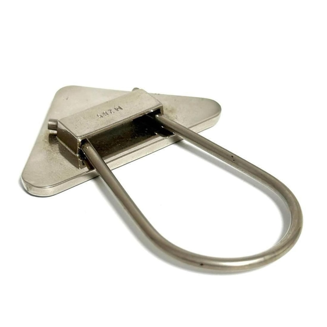 Prada Men's Triangle Logo Keychain Key Ring - 7