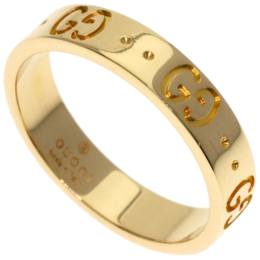 Gucci Icon #12 Ring, 18K Yellow Gold, Women's GUCCI (1 of 10)