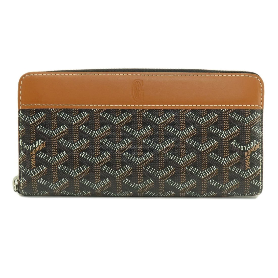 Goyard Zip GM Herringbone Pattern Long Wallet, Coated Canvas/Leather, Women's GOYARD (1 of 20)