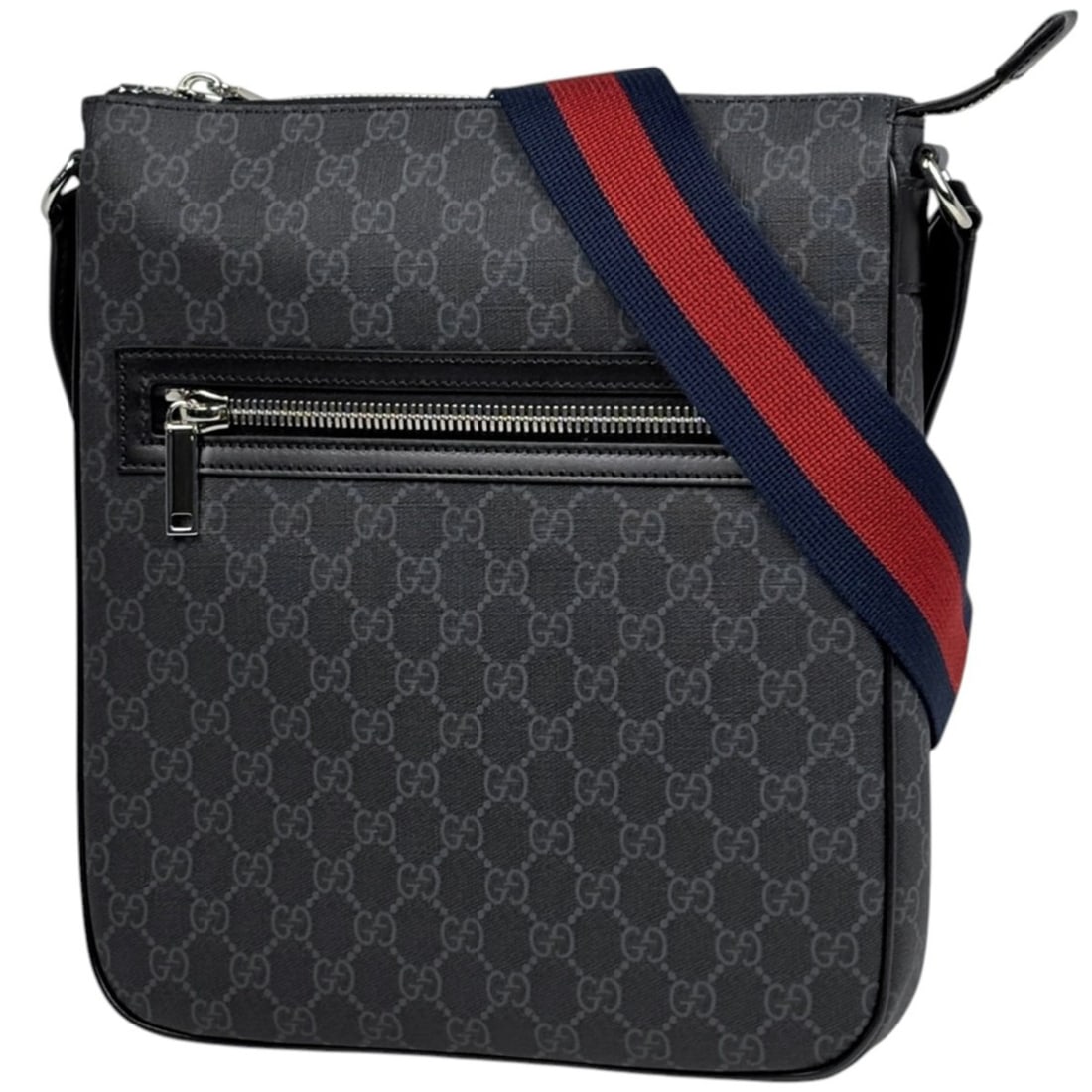 Gucci GG pattern shoulder bag, cross-body Sherry Line Web Supreme, black, 792081, women's. (1 of 10)