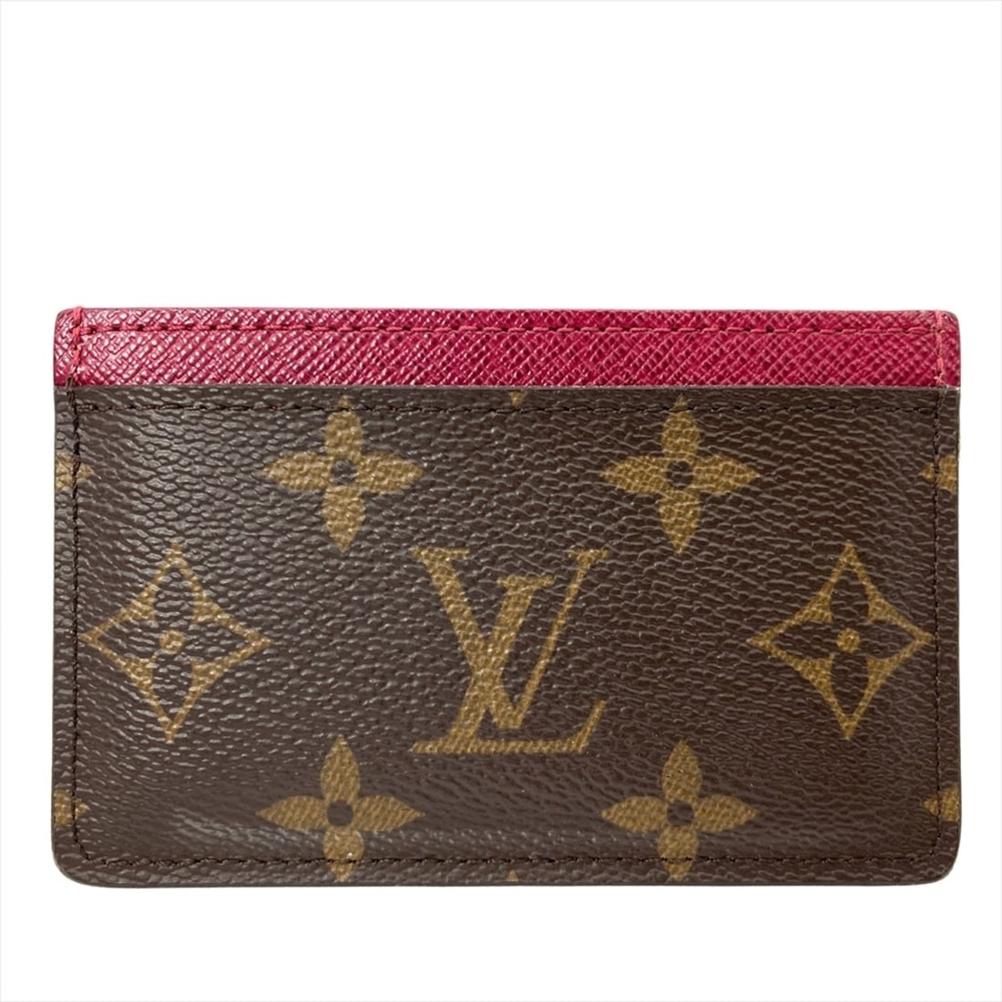 Louis Vuitton Porte Carte Sampur Business Card Case, Monogram Canvas, M60703, Fuchsia, CT2250 (1 of 11)