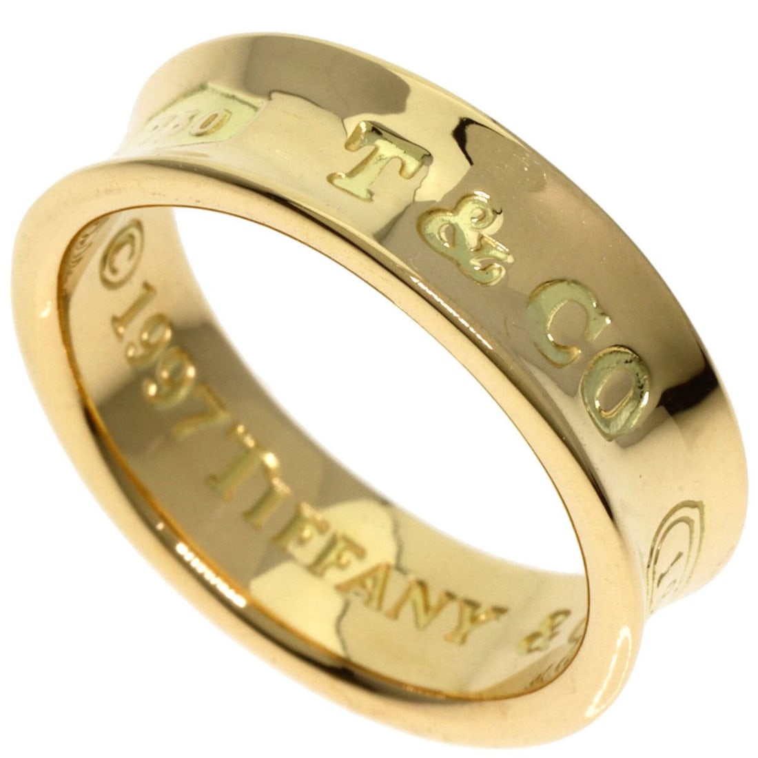 Tiffany & Co. 1837 Ring, 18K Yellow Gold, Women's. (1 of 10)