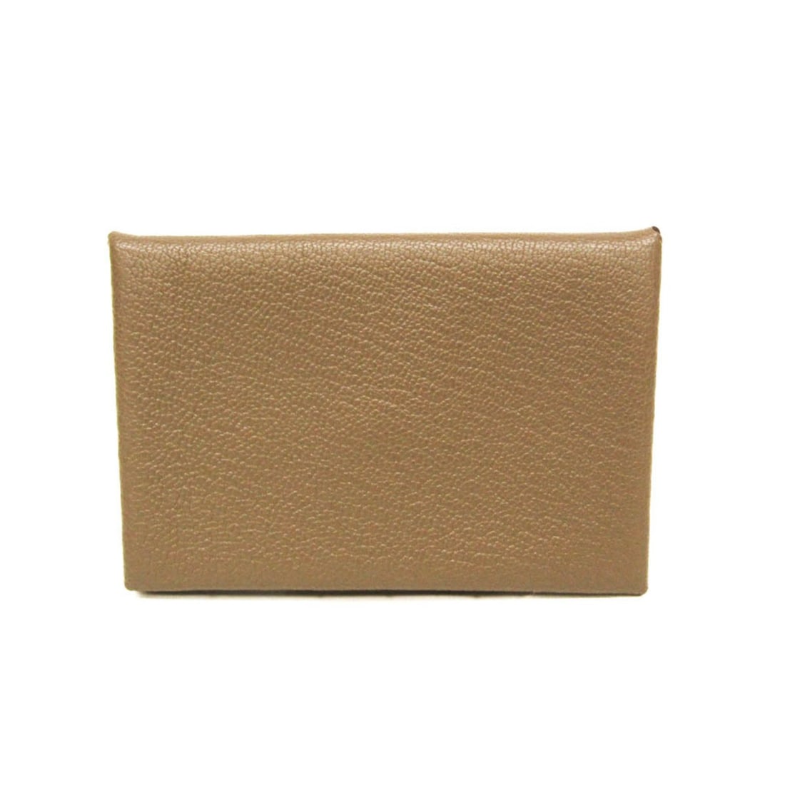 Hermes Calvi Chevre Leather Card Case Beige Brown (1 of 14)