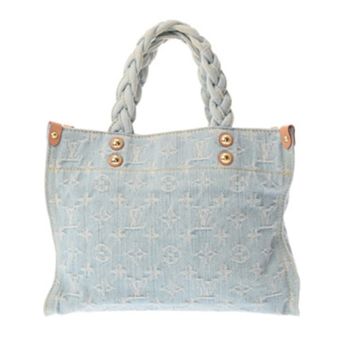 LOUIS VUITTON Louis Vuitton Monogram Denim Let Go LV By the Pool Collection Sky Blue M24897 Women's (1 of 13)
