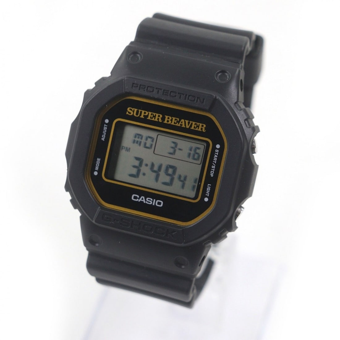 CASIO G-SHOCK DW-5600SB23-1JR SUPER BEAVER Collaboration Digital Watch, Limited Edition (3000: --- Catalog ---Category: SizeWrist Size: 15cm - 23cm / 5.9'' - 9.05''Case Diameter: 40mm / 1.57''Category: DesignType: WristwatchGender: MenColor (Dial): BlackCategory: GeneralMPN: DW-5600SB23-1JRBran