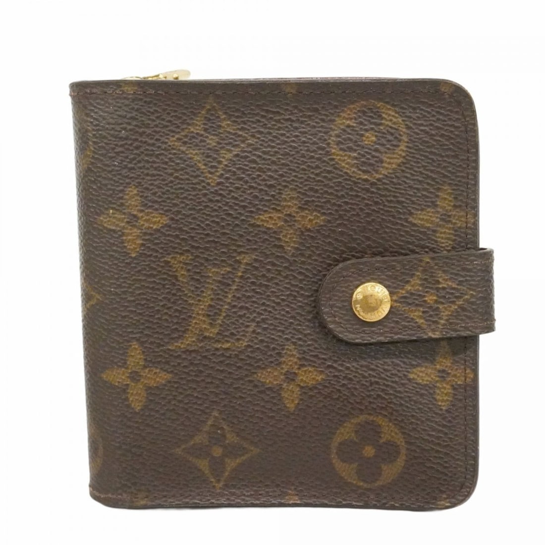 Louis Vuitton Monogram Compact Zip Wallet M61667 Brown (Men's/Women's) (1 of 10)