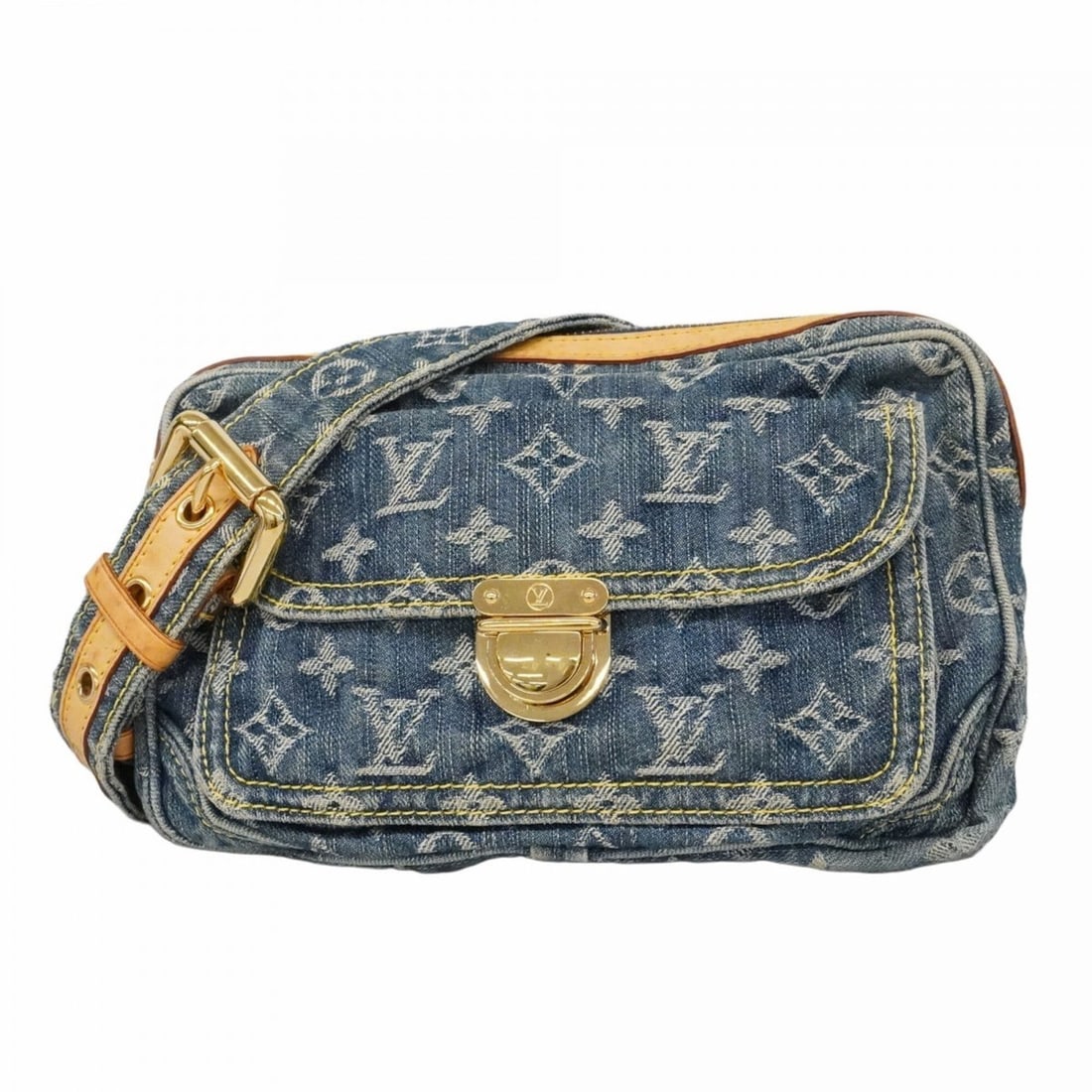 Louis Vuitton Monogram Denim Bumbag M95347 Blue (Men's/Women's) (1 of 14)