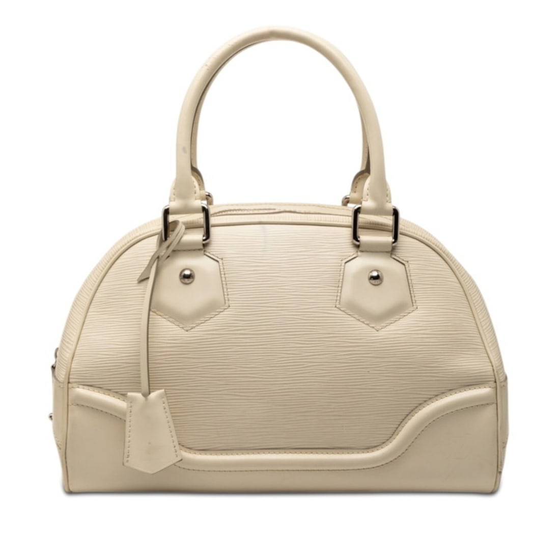 Louis Vuitton Epi Bowling Montaigne PM Handbag M5932J Ivoire White Leather Women's LOUIS VUITTON (1 of 14)