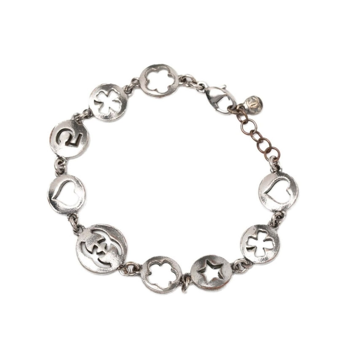 Chanel Coco Mark Icon Motif Bracelet, Silver Metal, Women's CHANEL (1 of 19)