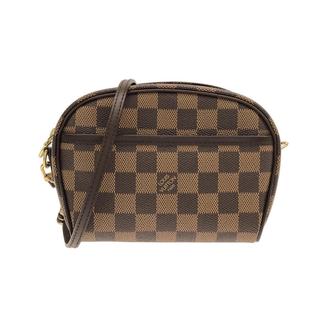 Louis Vuitton Damier Pochette Ipanema N51296 Shoulder Bag: --- Catalog ---Category: SizeSize (HxWxD): 13cm x 18cm x 4cm / 5.11'' x 7.08'' x 1.57''Category: DesignType: Pochette, Shoulder bagColor: EbeneGender: WomenMaterial: Coated canvas Hardware Color: