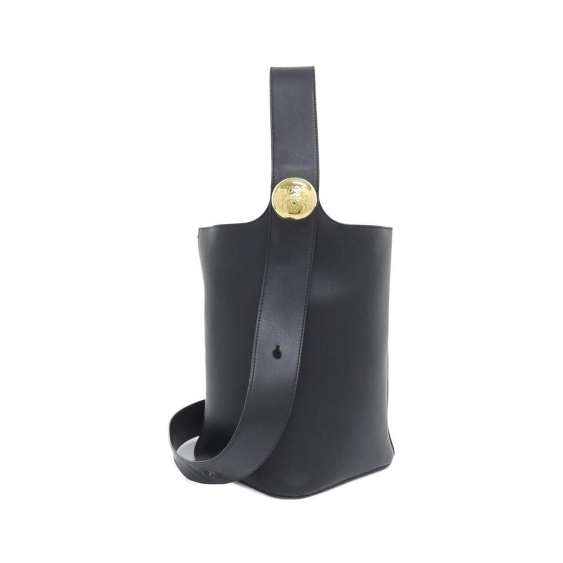 Loewe Pebble Bucket Handbag Medium AANBBBWX01 Shoulder Bag: --- Catalog ---Category: SizeSize (HxWxD): 28cm x 24cm x 23cm / 11.02'' x 9.44'' x 9.05''Category: DesignType: Handbag, Shoulder bagColor: BlackGender: Women,MenMaterial: Leather Hardware Color: