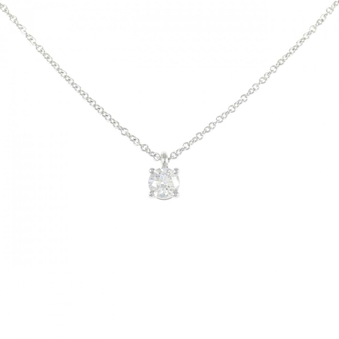 Tiffany & Co. Solitaire Necklace 0.27CT F VVS1 EXT: --- Catalog ---Category: SizePendant Size: 6.7mm x 4.1mm / 0.26'' x 0.16''Neck Circumference: 41 cm / 16.14''Category: DesignStone: DiamondGender: WomenMaterial: Platinum 950Pendant Type: