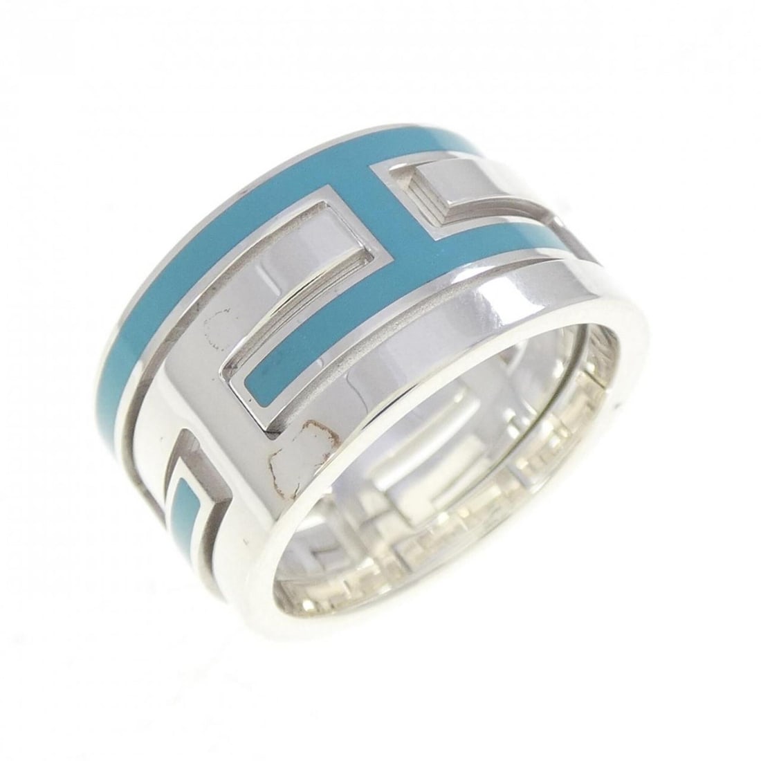 Hermes Move H Ring: --- Catalog ---Category: SizeUS Size: 5Brand Size: 49Category: DesignType: Band ringGender: WomenMaterial: Silver 925Category: GeneralBrand: Hermes--- Item List ---Section: ConditionRanking: Rank A