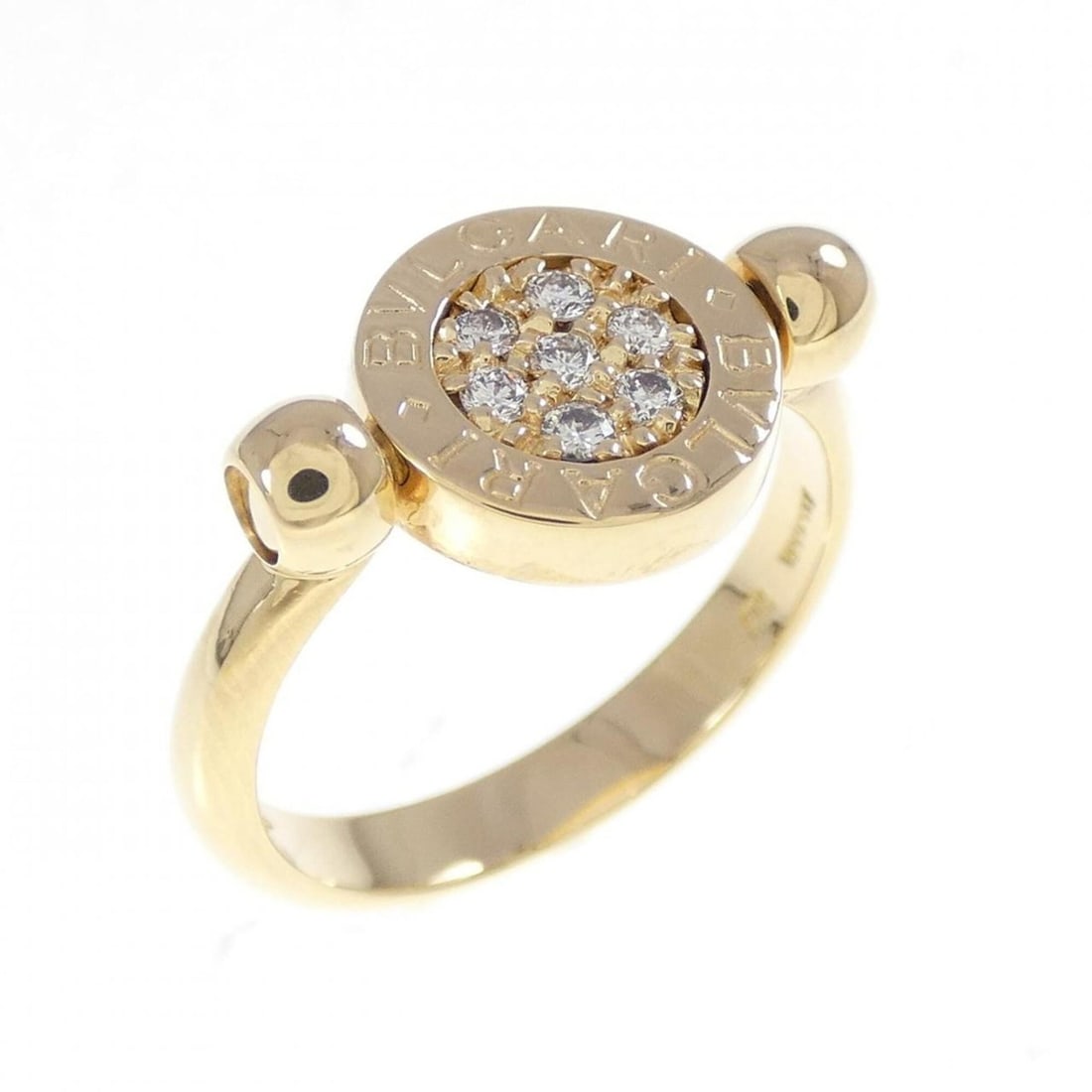 Bvlgari Ring: --- Catalog ---Category: SizeJP Size: 9.0US Size: 5Category: DesignType: Band ringStone: DiamondGender: WomenMaterial: White gold (18K), Yellow gold (18K)Category: GeneralBrand: Bvlgari--- Item List