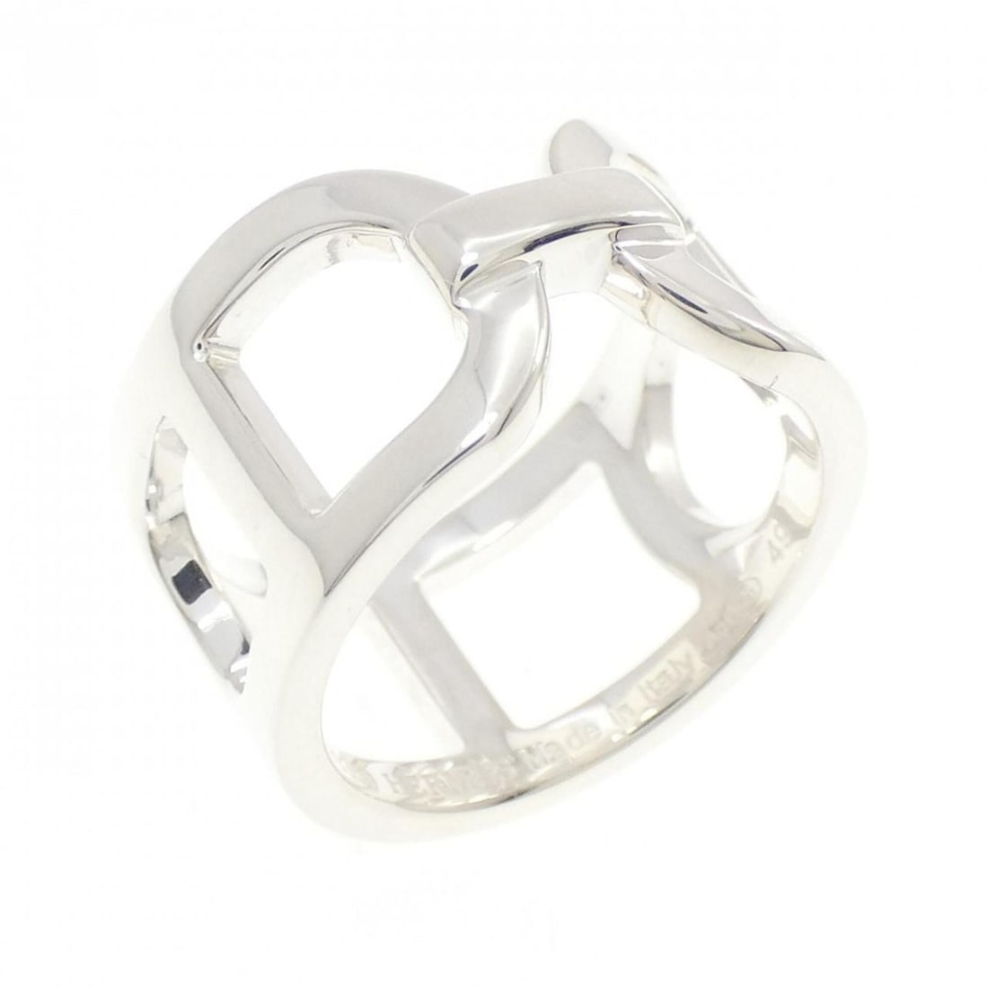 Hermes Hermès Ever Chaine d'Ancre Ring: --- Catalog ---Category: SizeUS Size: 5Brand Size: 49Category: DesignType: Band ringGender: WomenMaterial: Silver 925Category: GeneralMPN: H116619BBrand: Hermes--- Item List ---Section: