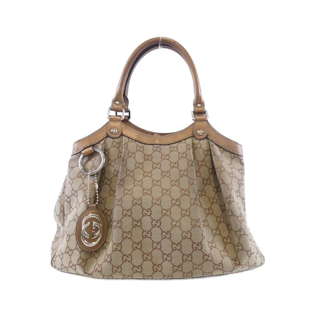 Gucci Sukey 211944 Handbag: --- Catalog ---Category: SizeSize (HxWxD): 26cm x 35cm x 12cm / 10.23'' x 13.77'' x 4.72''Category: DesignType: HandbagColor: Beige brown, GoldGender: WomenMaterial: GG canvas Category: GeneralMPN: