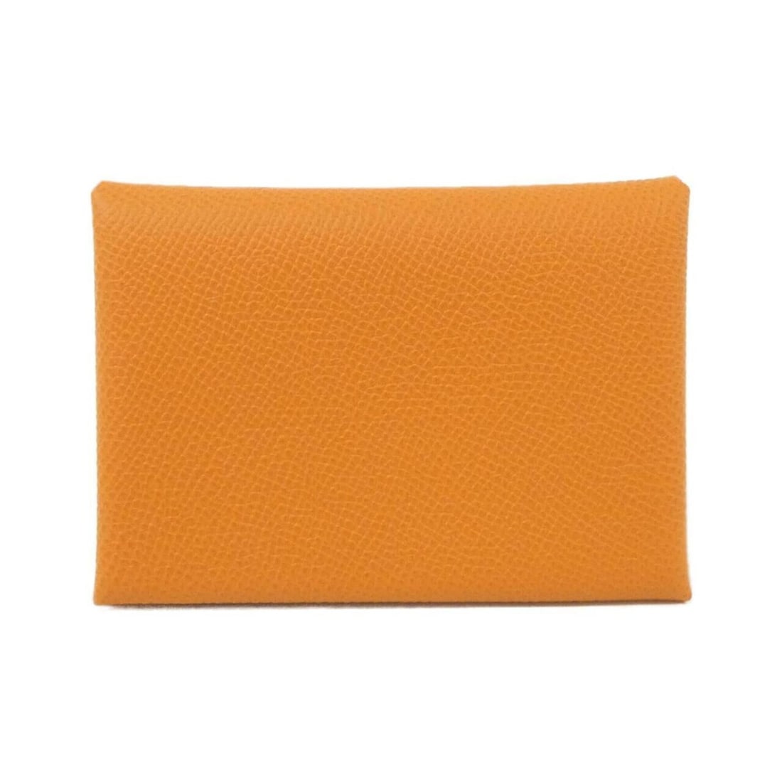 Hermes Calvi Duo 083035CK Wallet/Coin Case: --- Catalog ---Category: SizeSize (HxWxD): 7cm x 10.5cm x 1.5cm / 2.75'' x 4.13'' x 0.59''Category: DesignType: Coin purse/coin caseColor: OrangeGender: Men,WomenMaterial: Epsom leather Category: