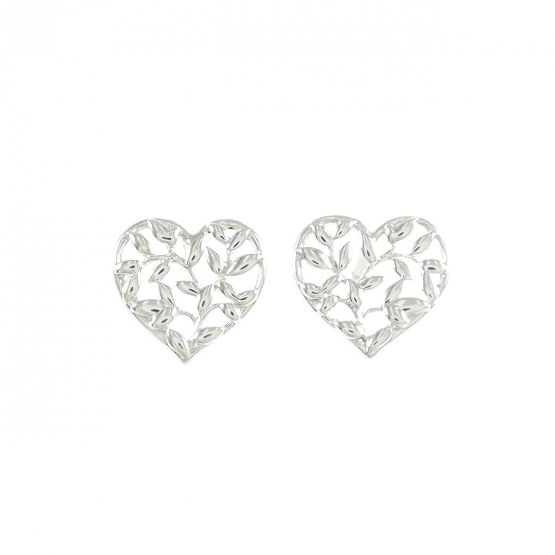 Tiffany Olive Leaf Heart Earrings: --- Catalog ---Category: SizeSize (HxWxD): 10.00mm x 11.00mm / 0.39'' x 0.43''Category: DesignType: Stud earringsGender: WomenMaterial: Silver 925Category: GeneralMPN: 60022029Brand: Tiffany--- Item
