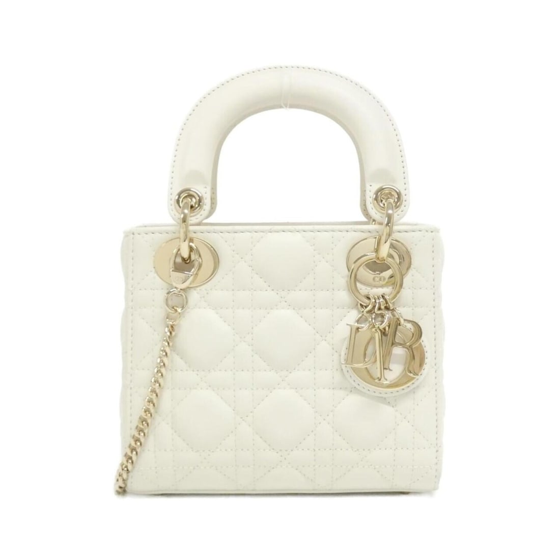 Christian Dior Lady Mini M0505ONGE Handbag: --- Catalog ---Category: SizeWeight: 660g / 1.45lb.Size (HxWxD): 15cm x 17cm x 7cm / 5.9'' x 6.69'' x 2.75''Strap Length: 118.5cm / 46.65''Handle Length: 25cm / 9.84''Category: DesignType: