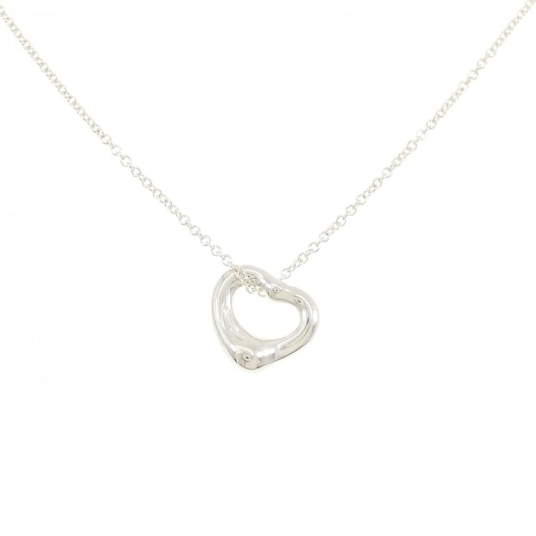 Tiffany Open Heart Necklace: --- Catalog ---Category: SizePendant Size: 10.9mm x 11.1mm / 0.42'' x 0.43''Neck Circumference: 41 cm / 16.14''Category: DesignGender: WomenMaterial: Silver 925Pendant Type: PendantNecklace Type: