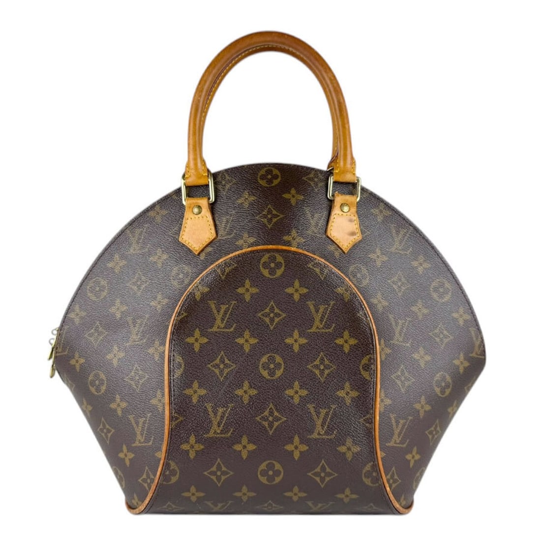 Louis Vuitton LOUIS VUITTON Monogram Ellipse MM Handbag, Canvas, Brown, Women's, M51126, Free (1 of 13)